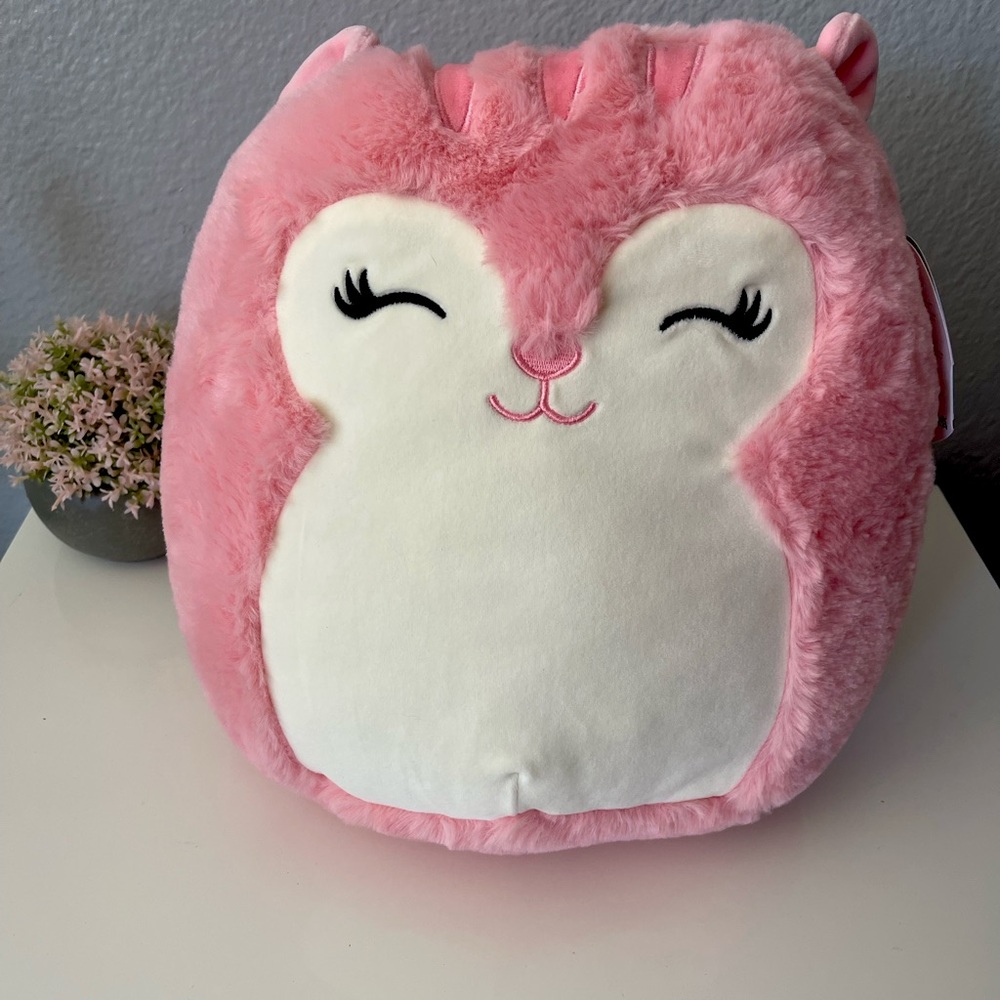 AMINA Squishmallow Fuzzamallow Squirrel Amina